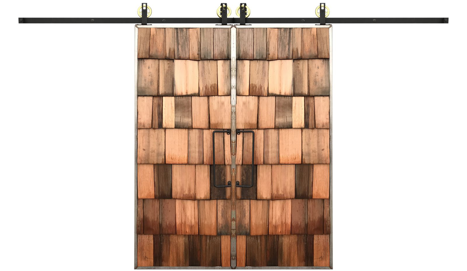 Shaker Double Barn Door Rustica